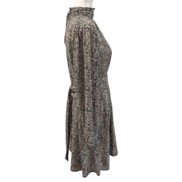 AWARE by Vero Moda Josephine Printed Mock Neck Dress Small - Picture 6 of 12